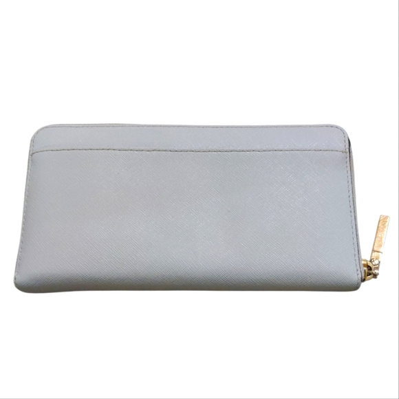 Kate Spade Brynn Light Blue Saffiano Wallet Zip Around - Picture 7 of 8